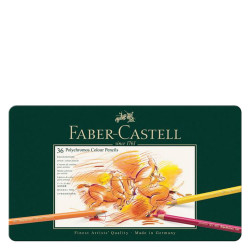 Faber Castell Polychromos 110036 μεταλλική κασετίνα με ξυλομπογιές 36 χρ.