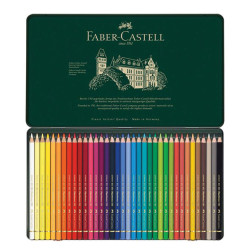 Faber Castell Polychromos 110036 μεταλλική κασετίνα με ξυλομπογιές 36 χρ.
