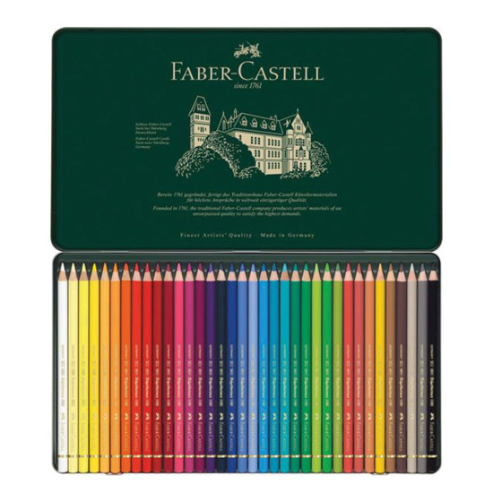 Faber Castell Polychromos 110036 μεταλλική κασετίνα με ξυλομπογιές 36 χρ.