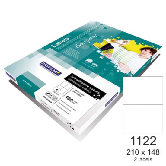 Rayfilm 110R0ECO1122A ετικέτες εκτύπωσης ορθογώνιες 210x148mm A4 100φ.