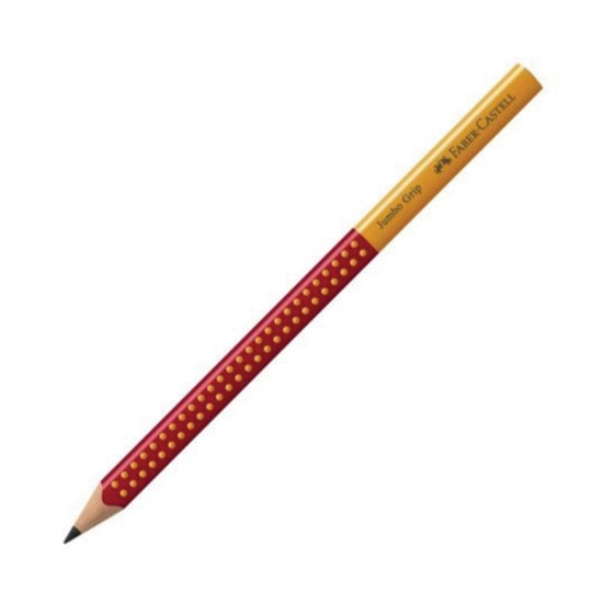 Faber Castell 111962 jumbo grip μολύβι Β κίτρινο/κόκκινο