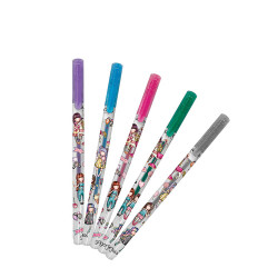 Santoro Gorjuss 1126GJ01 σετ στυλό gel 5 χρώματα Fairground