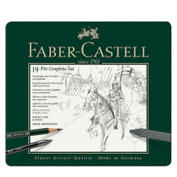 Faber Castell Pitt Graphite 112973 σετ μολύβια συμπαγούς γραφίτη 19τμχ