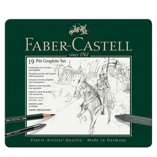 Faber Castell Pitt Graphite 112973 σετ μολύβια συμπαγούς γραφίτη 19τμχ