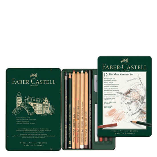 Faber Castell pitt graphite 112975 σετ μολύβια συμπαγούς γραφίτη 12τμχ