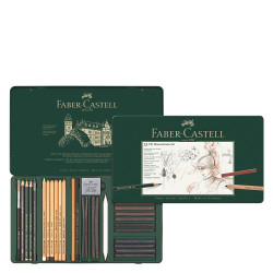 Faber Castell pitt graphite 112977 σετ μολύβια συμπαγούς γραφίτη 33τμχ