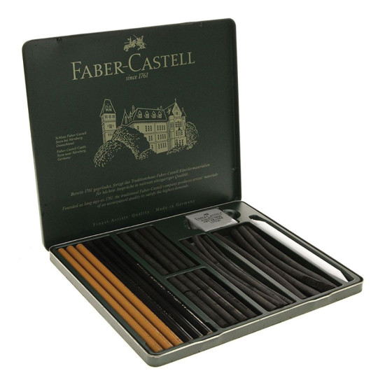 Faber Castell pitt graphite 112978 σετ μολύβια συμπαγούς γραφίτη 24τμχ