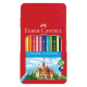 Faber Castell 115801 σετ ξυλομπογιές μεταλλικά χρώματα 12τμχ