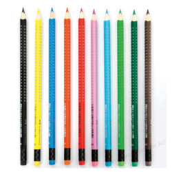 Faber Castell 116613 grip ξυλομπογιές με γόμα 10χρ.