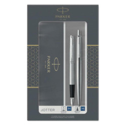Parker Jotter Duo 1171.9022.08 σετ στυλό/πένα BP-MP ασημί
