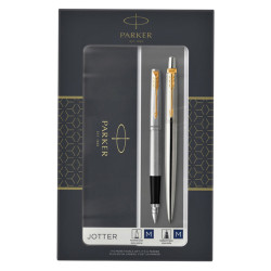 Parker Jotter Duo 1171.9022.09 σετ στυλό/πένα BP-MP ασημί/χρυσό