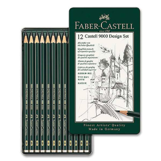 Faber Castell 9000 119064 Design κασετίνα 12τμχ.