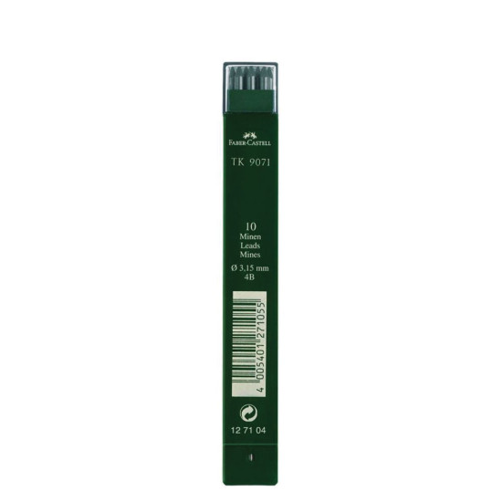 Faber castell 127104 μύτες μηχανικού 3.15mm 4B 10τμχ