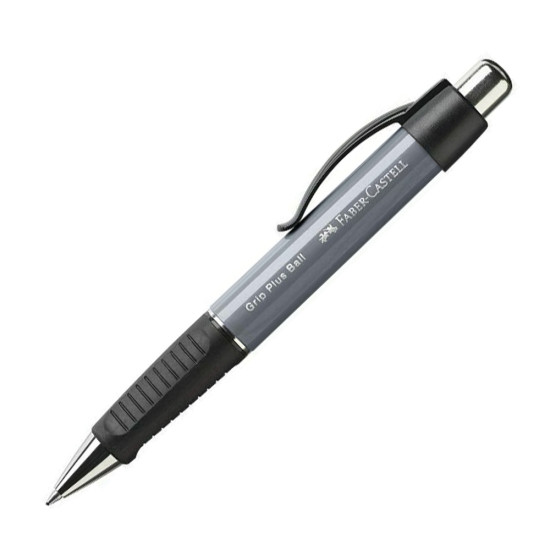 Faber Castell Grip Plus Ball 140789 στυλό κλικ διαρκείας 0,7mm Stone grey