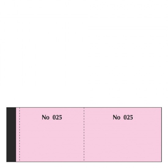 Τυποτράστ 155α μπλοκ ταμείου (λαχνοί) 1-100 6x17cm ροζ