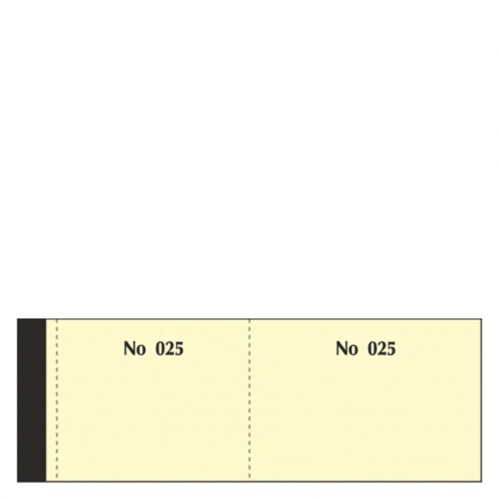Τυποτράστ 155β μπλοκ ταμείου (λαχνοί) 1-100 6x17cm κίτρινο