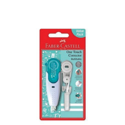 Faber Castell 169204 διορθωτική ταινία και ανταλλακτικό 5mmx6m πετρόλ
