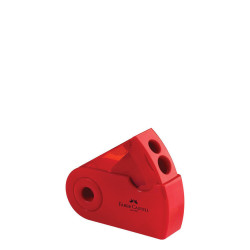 Faber Castell 182701 ξύστρα διπλή sleeve κόκκινο