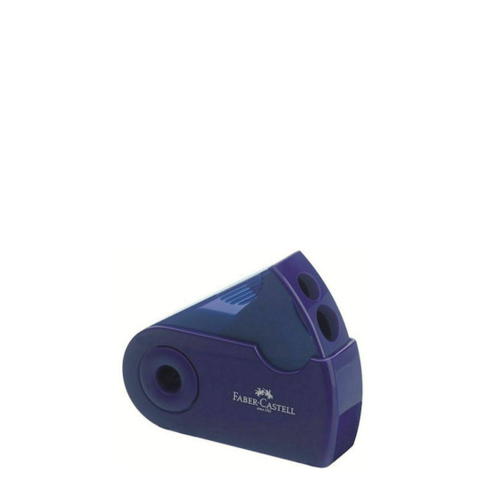 Faber Castell 182701 ξύστρα διπλή sleeve μπλε