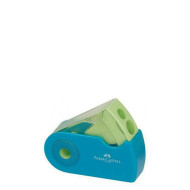 Faber Castell 182704 ξύστρα διπλή sleeve βεραμάν