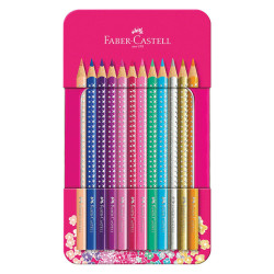 Faber Castell 201737 Sparkle Metal σετ ξυλομπογιές 12τμχ