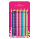 Faber Castell 201737 Sparkle Metal σετ ξυλομπογιές 12τμχ