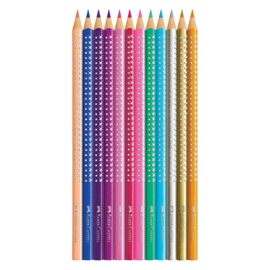 Faber Castell 201737 Sparkle Metal σετ ξυλομπογιές 12τμχ