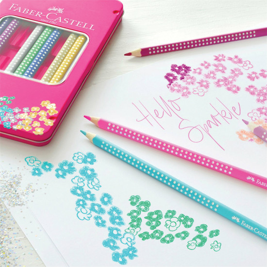 Faber Castell 201737 Sparkle Metal σετ ξυλομπογιές 12τμχ