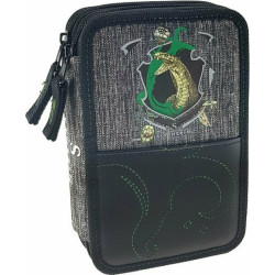 Graffiti Harry Potter 204332 κασετίνα διπλή γεμάτη πράσινη Slytherin