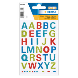 Herma magic 3664 αυτοκόλλητα glitter γράμματα αγγλικά (1,5cm)
