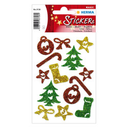 Herma magic 3728 αυτοκόλλητα magic glitter χριστουγεννιάτικα σχέδια