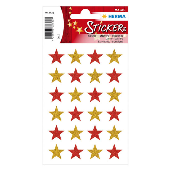 Herma magic 3732 αυτοκόλλητα magic glitter αστεράκια