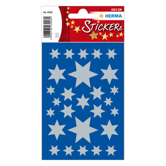 Herma decor 3928 αυτοκόλλητα αστεράκια ασημί