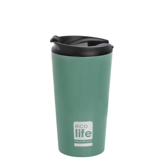 Ecolife 33-BO-4001 μεταλλικό ποτήρι coffee Thermos 370ml light blue