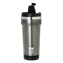 Ecolife 33-BO-4010 μεταλλικό ποτήρι coffee Thermos plastic 420ml γκρι