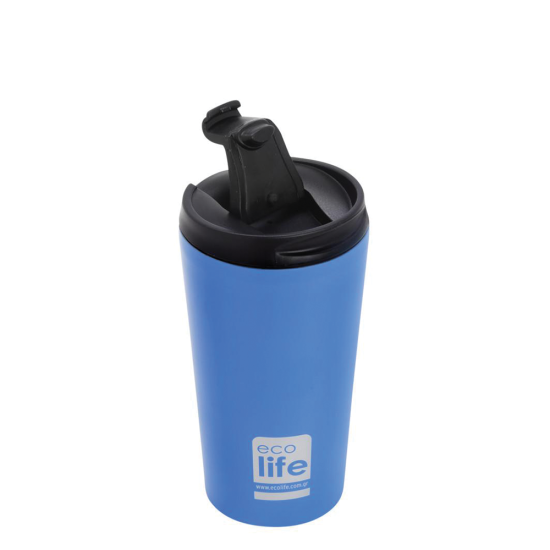 Ecolife 33-BO-4012 μεταλλικό ποτήρι coffee Thermos 370ml sky blue