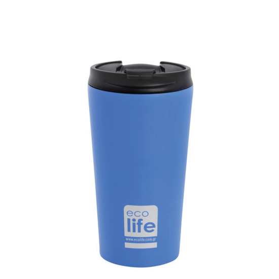 Ecolife 33-BO-4012 μεταλλικό ποτήρι coffee Thermos 370ml sky blue