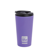 Ecolife 33-BO-4013 μεταλλικό ποτήρι coffee Thermos 370ml lilac