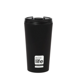 Ecolife 33-BO-4015 μεταλλικό ποτήρι coffee Thermos 370ml black
