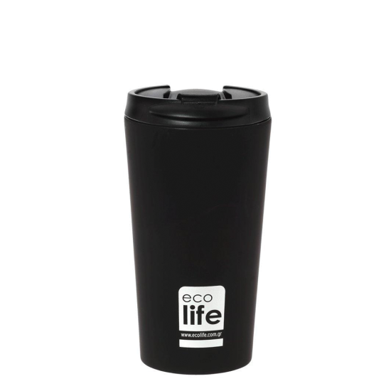 Ecolife 33-BO-4015 μεταλλικό ποτήρι coffee Thermos 370ml black