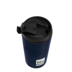 Ecolife 33-BO-4016 μεταλλικό ποτήρι coffee Thermos 370ml blue black