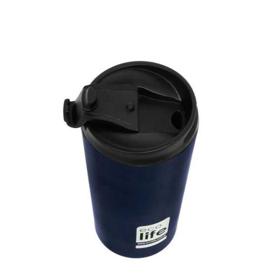 Ecolife 33-BO-4016 μεταλλικό ποτήρι coffee Thermos 370ml blue black