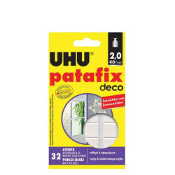 Uhu patafix αυτοκόλλητα πλαστελίνης 32τμχ.