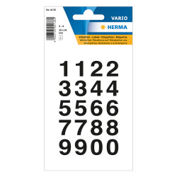 Herma vario 4136 αυτοκόλλητα νούμερα μαύρα 0-9 (1,8cm)
