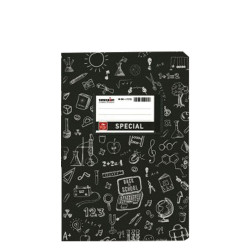 Τυποτράστ 4314 τετράδιο καρφίτσα special doodles ριγέ 17x25cm 50φ μαύρο