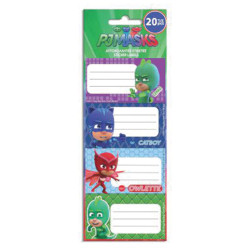 Pj masks 484037 ετικέτες τετραδίων 20τμχ