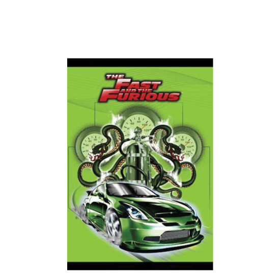 Fast n furious 504407 τετράδιο 17x24 40φ