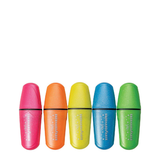 Eberhard Faber 551408 σετ μαρκαδόροι υπογράμμισης μίνι neon γκλίτερ 5τμχ