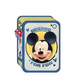 Mickey mouse 561969 κασετίνα διπλή γεμάτη