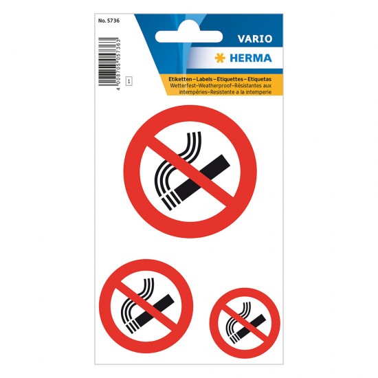 Herma vario 5736 αυτοκόλλητα απαγορεύεται το κάπνισμα